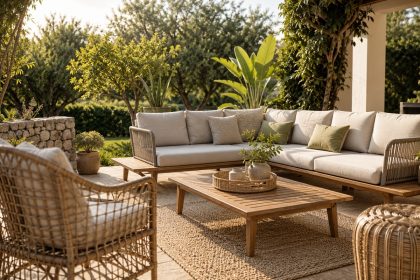 materiali per mobili da giardino
