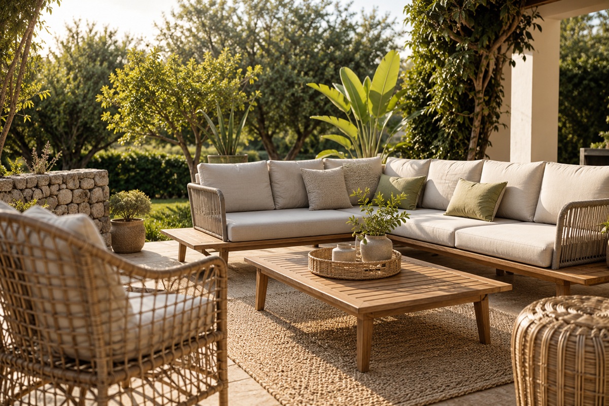 materiali per mobili da giardino