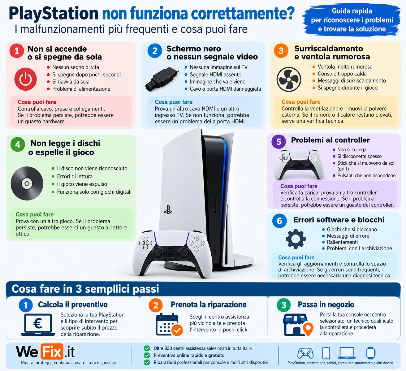 playstation non funziona
